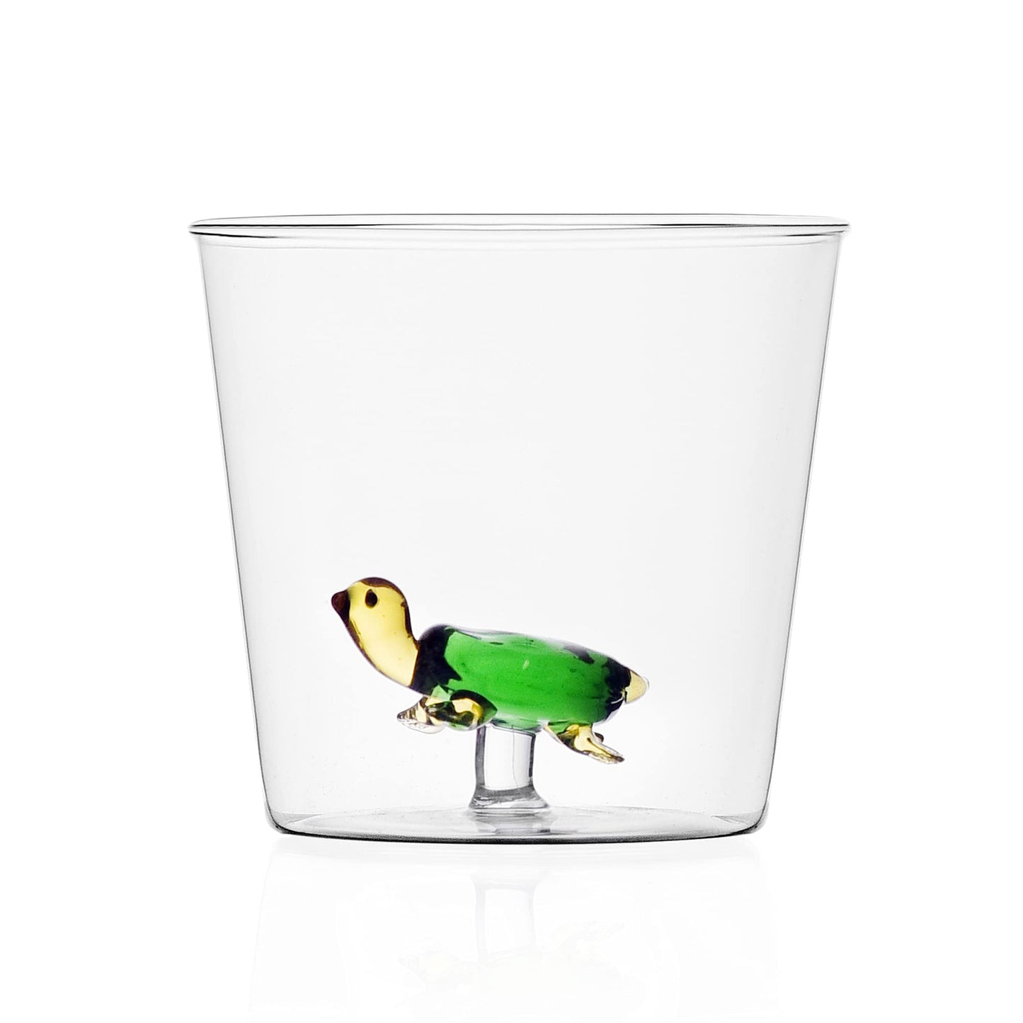 Vaso con tortuga – Un sorbo a paso lento