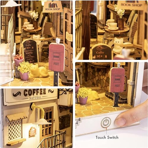 Book Nook 'Sunshine Town' – Un paseo soleado entre libros
