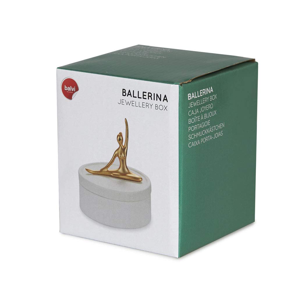 Joyero bailarina – Un clásico renovado en blanco y dorado