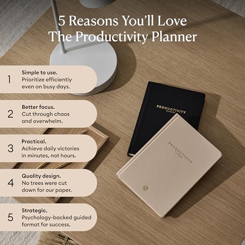 Planner sin fecha – Diario productivo con revisión semanal