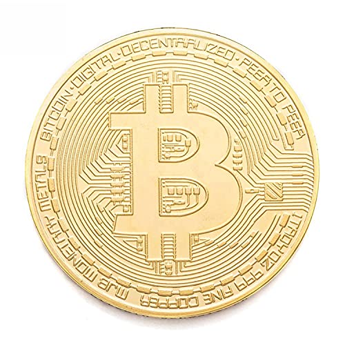 Moneda Bitcoin oro 24K – Brilla como tu fe cripto