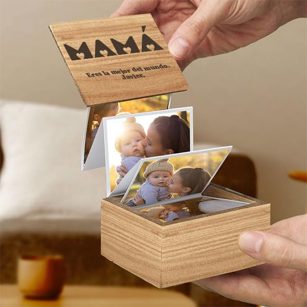 Mini caja álbum de fotos para mamá – Sorpresa que se despliega en amor