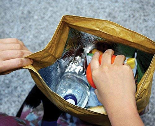 Bolsa almuerzo kraft – Papel retro para llevar con estilo