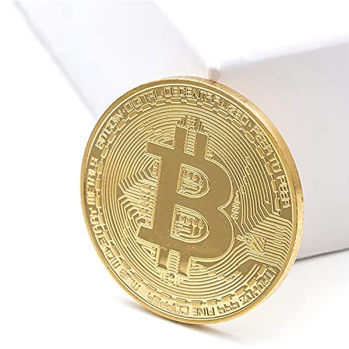 Moneda Bitcoin oro 24K – Brilla como tu fe cripto