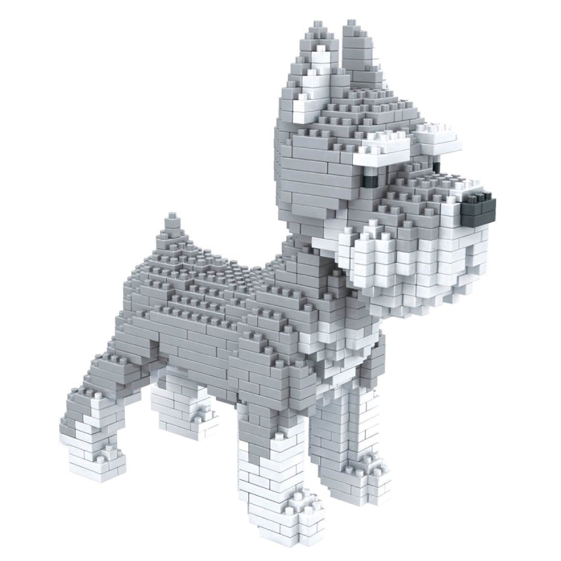Schnauzer de bloques – Construye tu propio perro miniatura