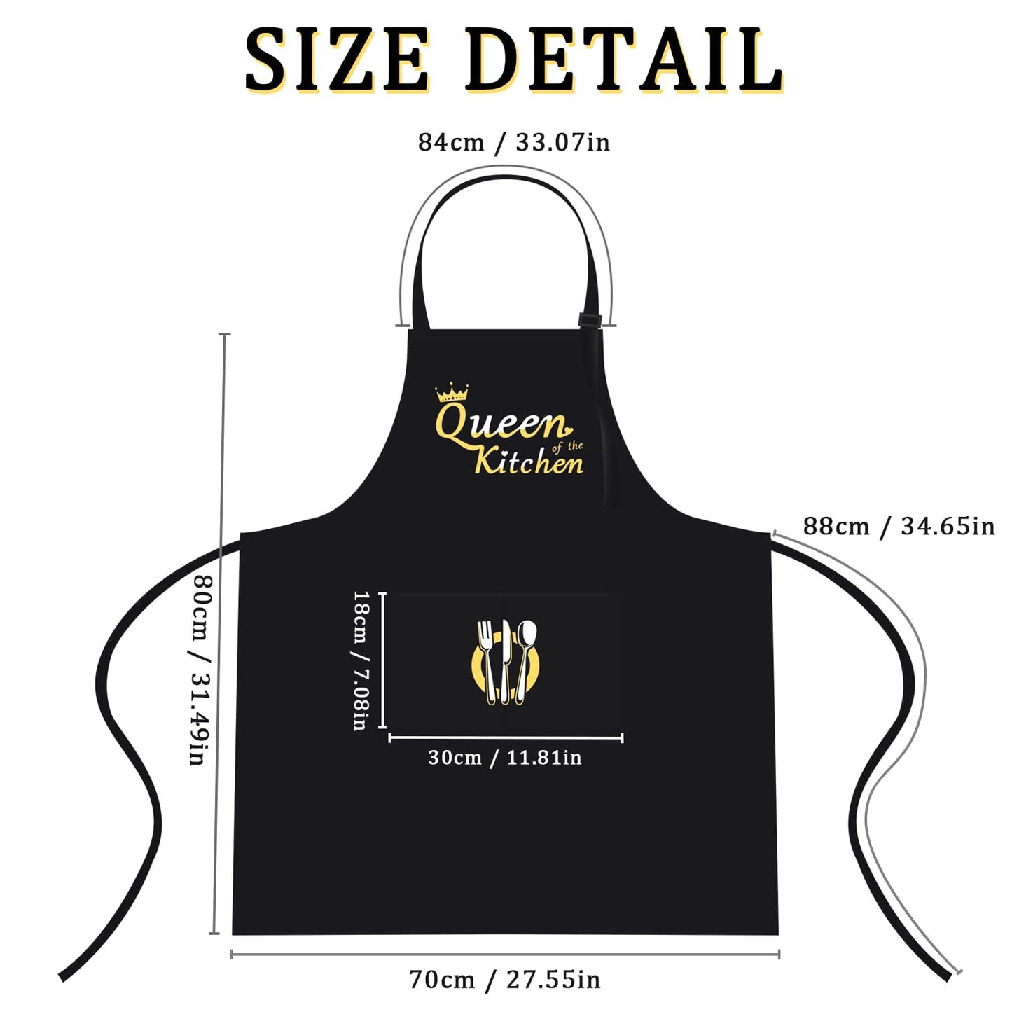 Delantal Queen of the Kitchen – Para la reina indiscutible de los fogones