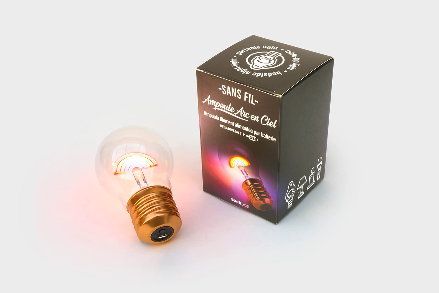 Bombilla arcoíris – Luz decorativa con efecto wow