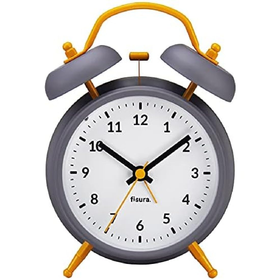 Despertador vintage gris – Clásico que ilumina tus mañanas