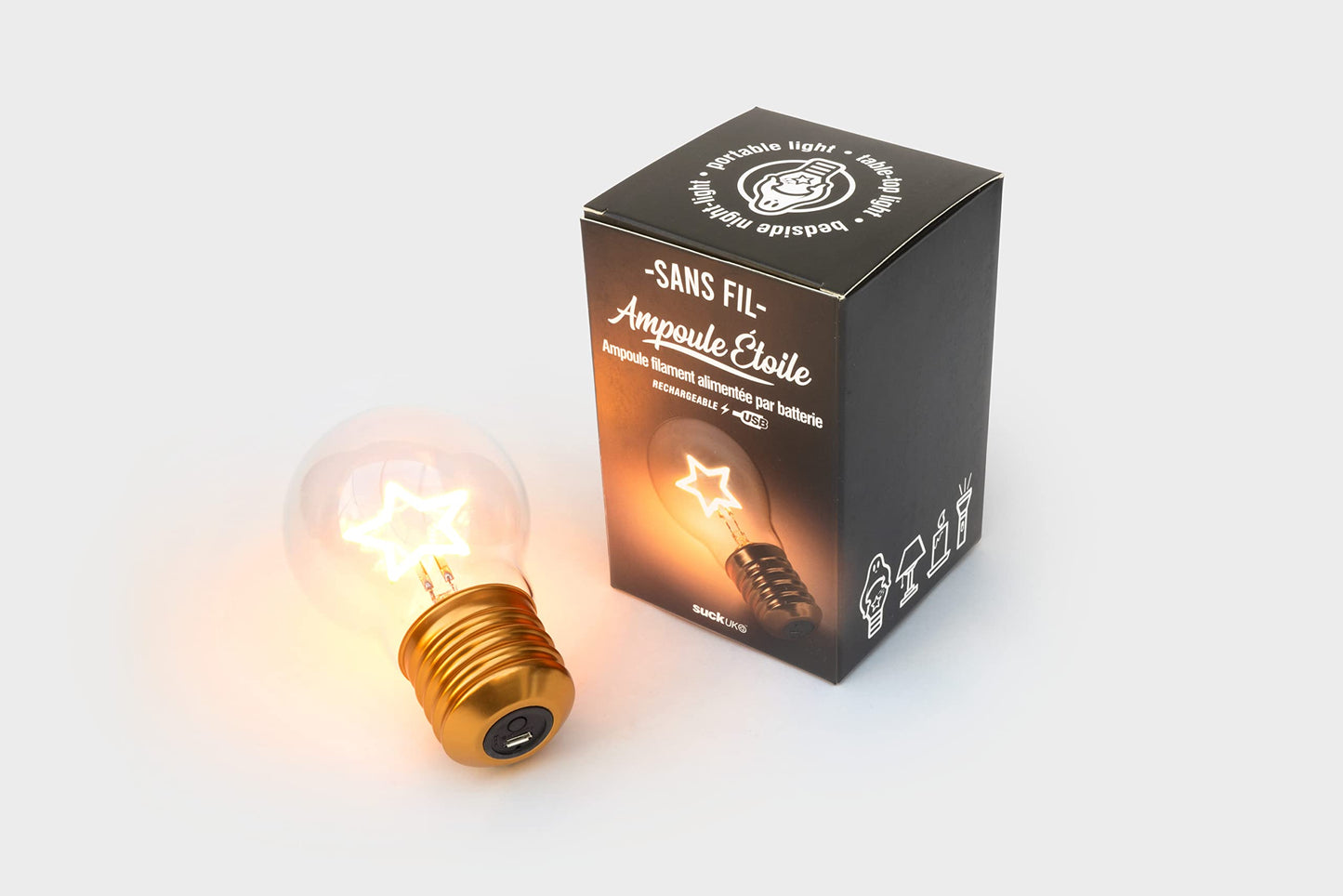 Bombilla con estrella – Ilumina tu rincón con una chispa de cielo