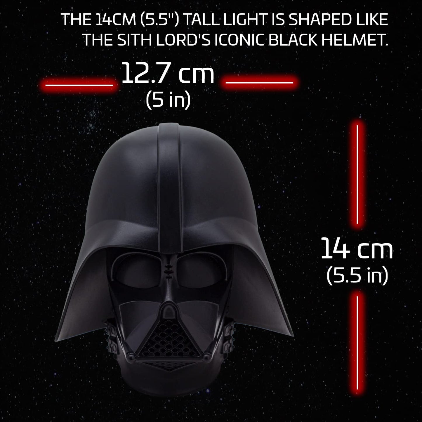 Lámpara Darth Vader con sonido – El lado oscuro ilumina tu escritorio