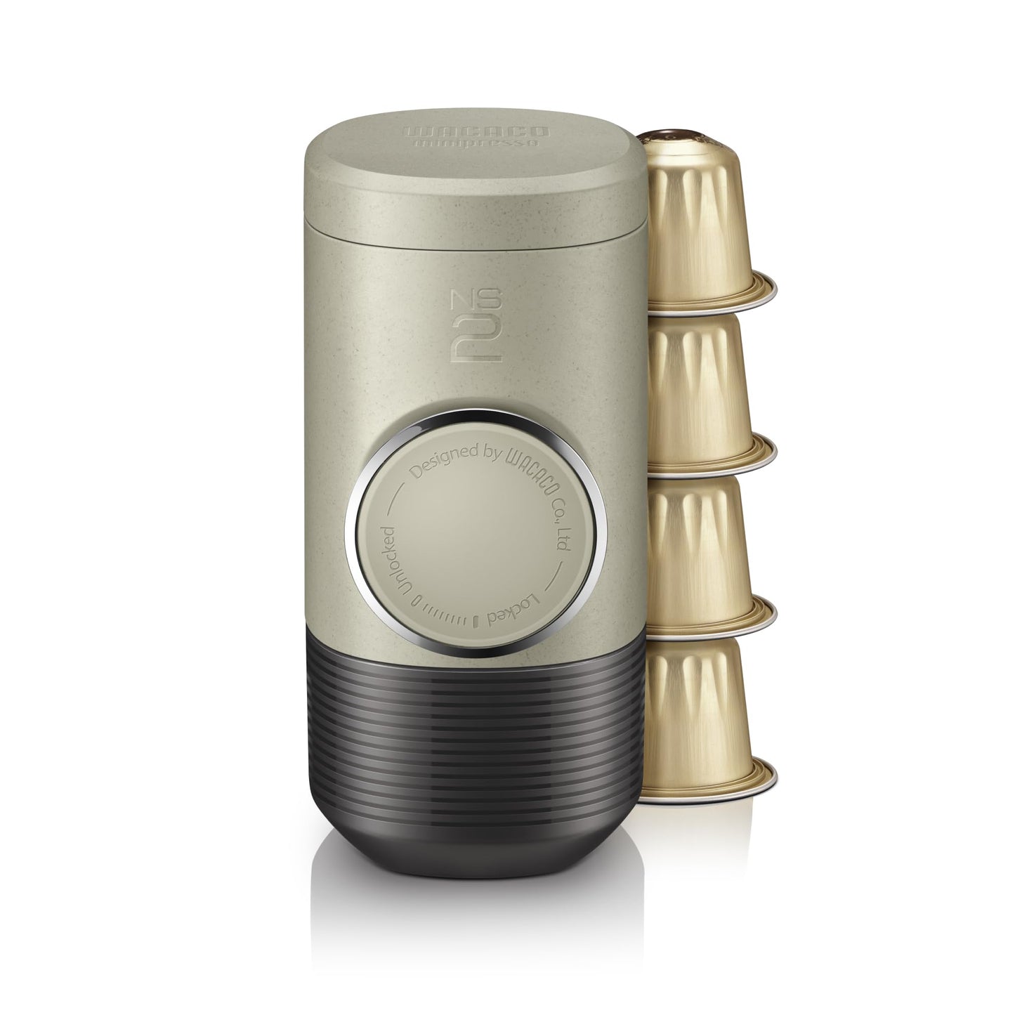 Minipresso NS2 para cápsulas – Café compacto, sin enchufes