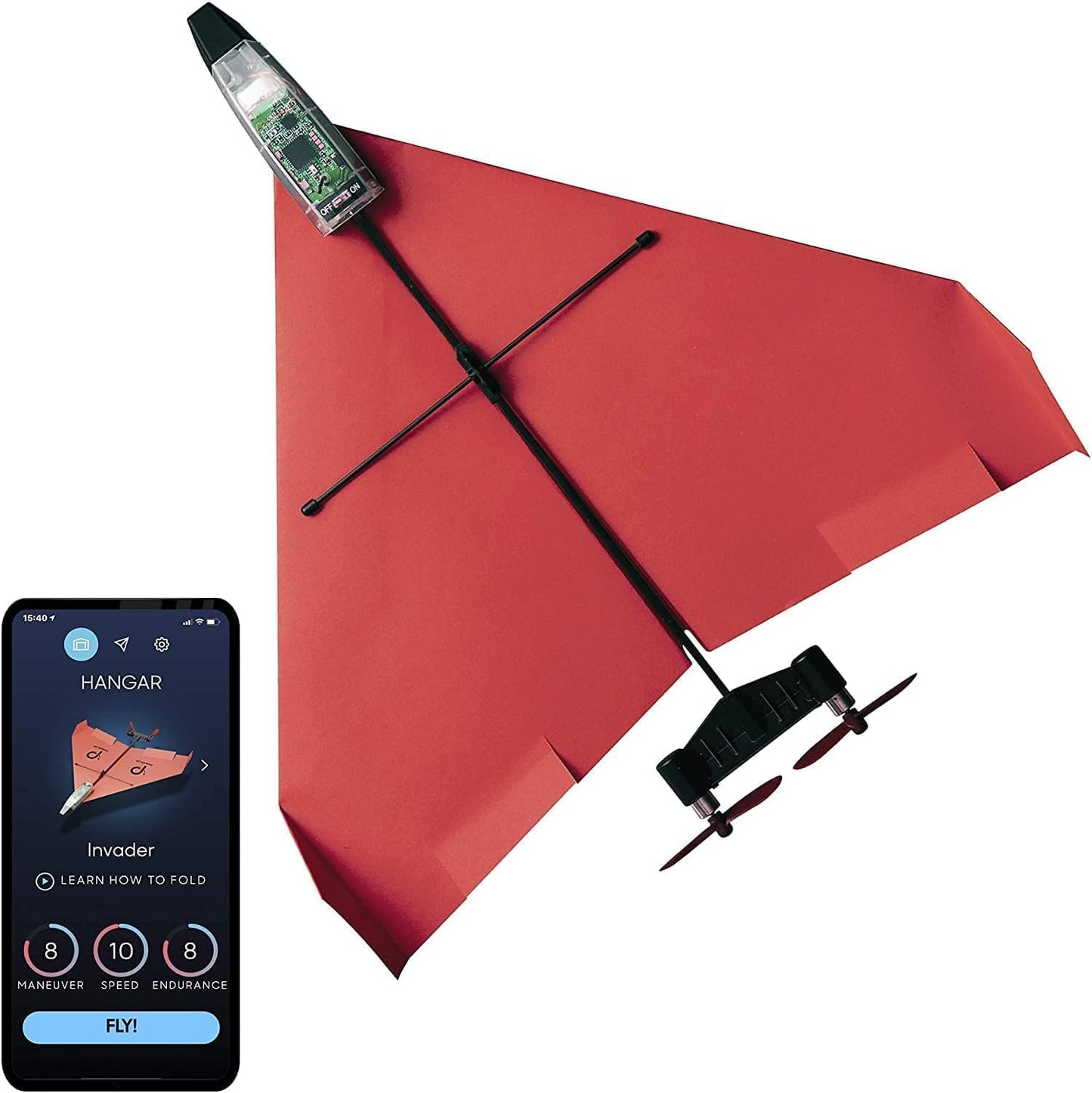 PowerUp 4.0 – Aviones de papel con motor y app