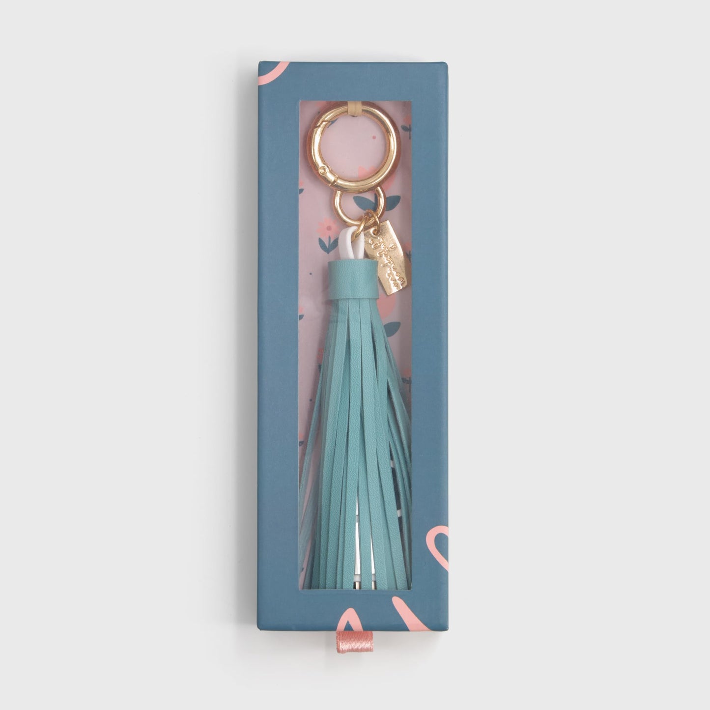 Mr.Wonderful - Llavero con cables para cargar el móvil para madres a tope de energía - Regalo Día de la Madre - Llavero con formato de "pompón", con flecos