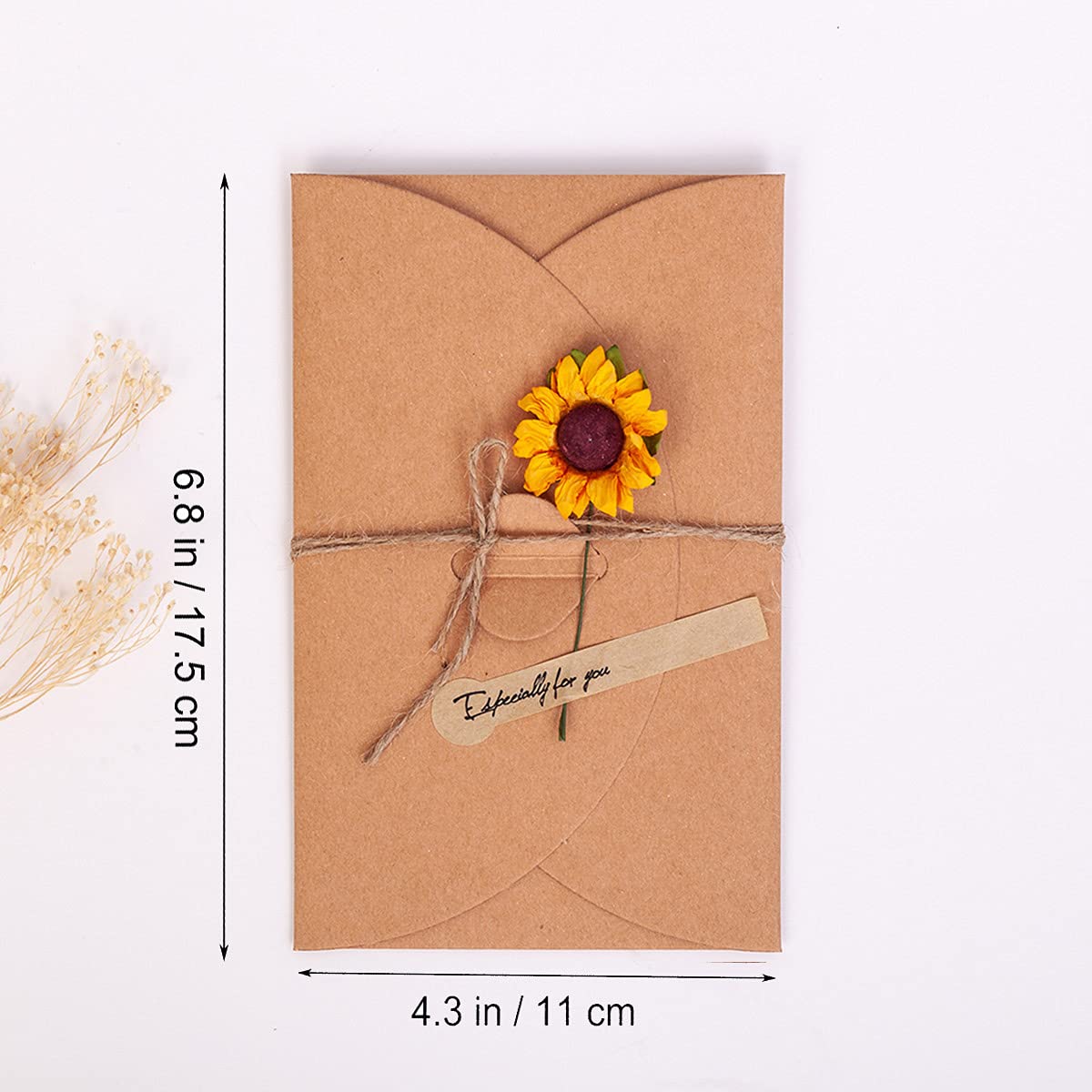 Felicidades en kraft– 20 tarjetas con estilo natural