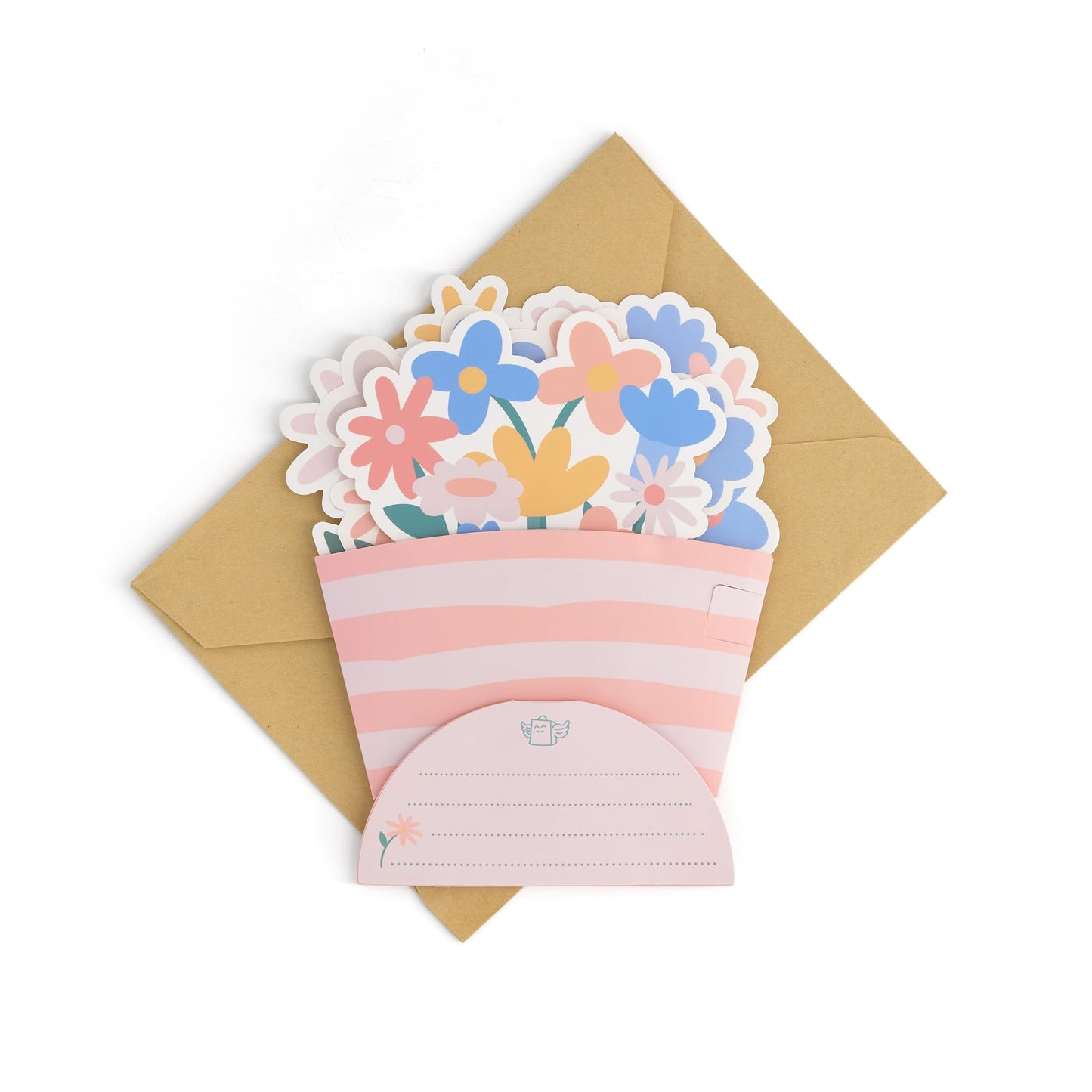 Mr.Wonderful - Postal ramo de flores - You deserve an entire garden. Mum, I love you! - Postal en 3 dimensiones que simula un ramo de flores - Regalo Día de la Madre