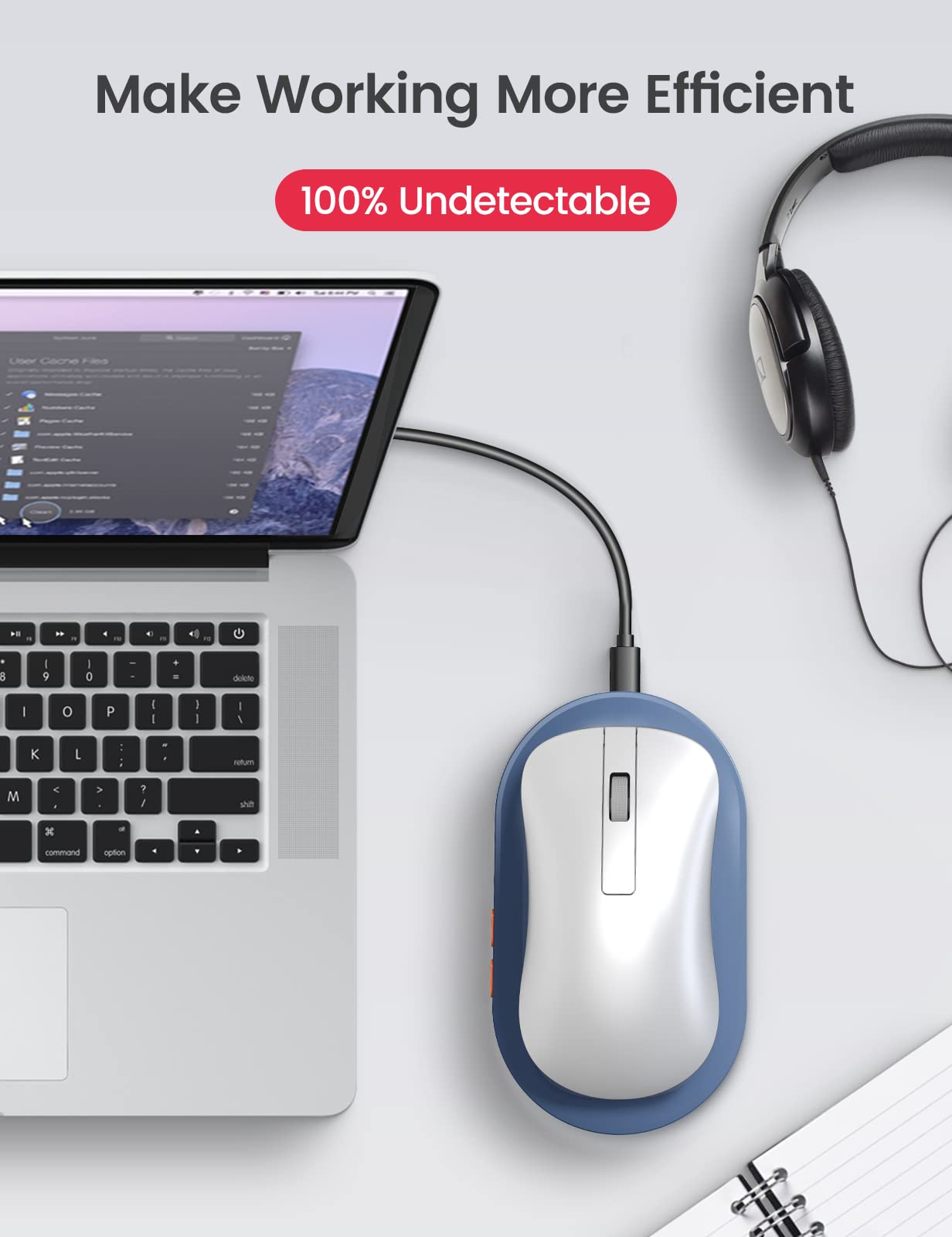 Simulador de movimiento para ratón – Ideal para teletrabajo sin interrupciones
