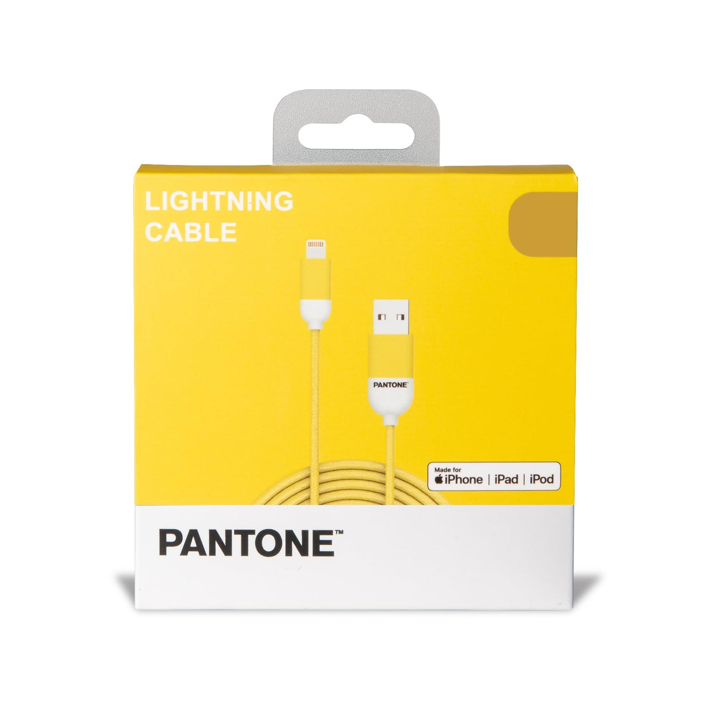 Cable Lightning iPhone Pantone – Amarillo que ilumina tu carga