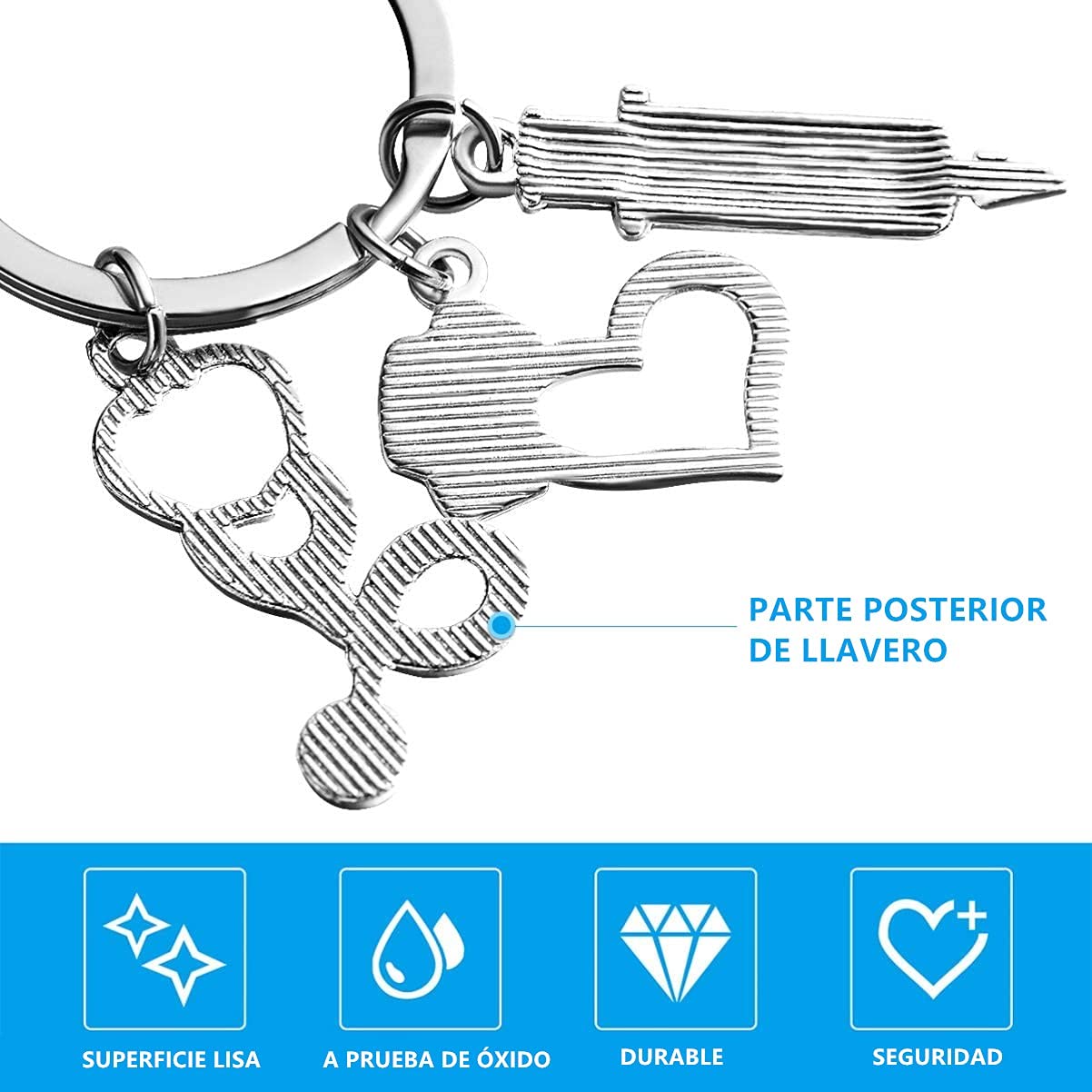 Llavero enfermera – Jeringa, corazón y gratitud en cada detalle