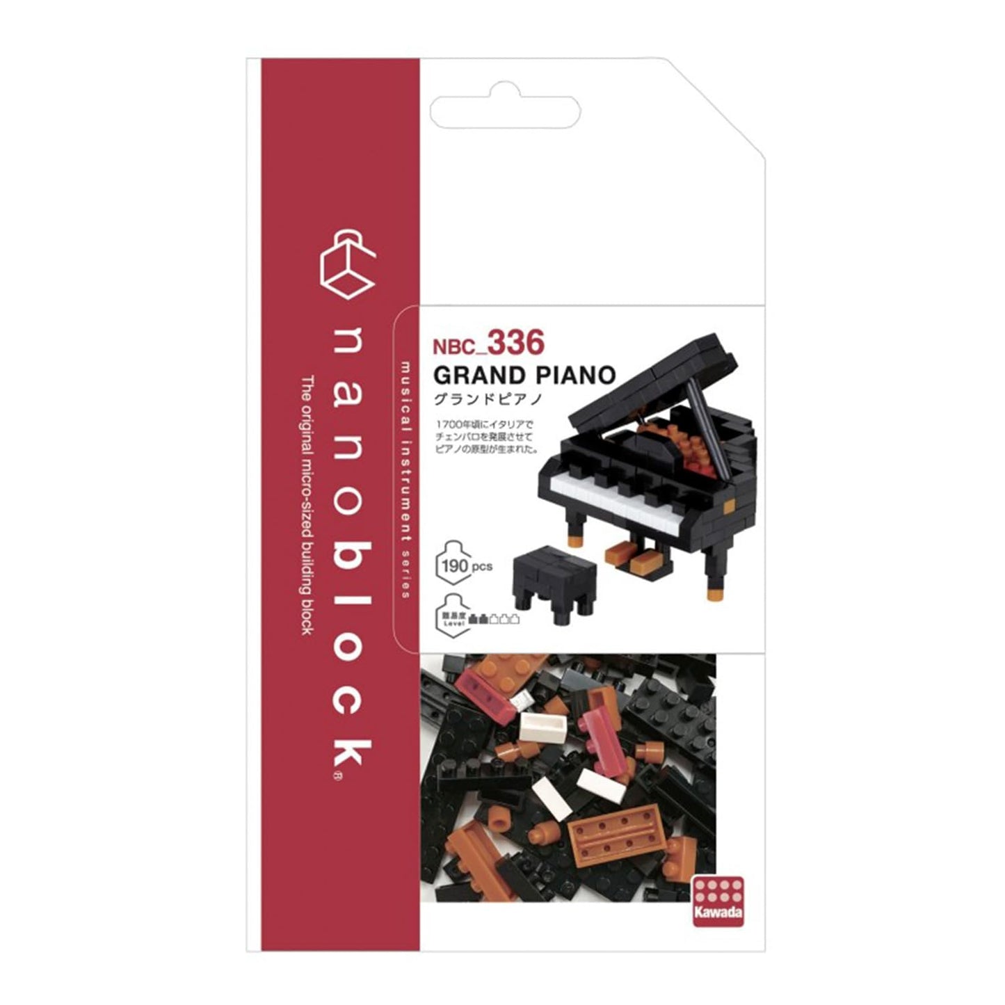 Piano de cola en miniatura Nanoblock – Musicalidad en formato micro