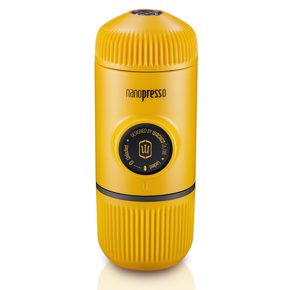 Cafetera Nanopresso amarilla – Espresso solar en tus viajes