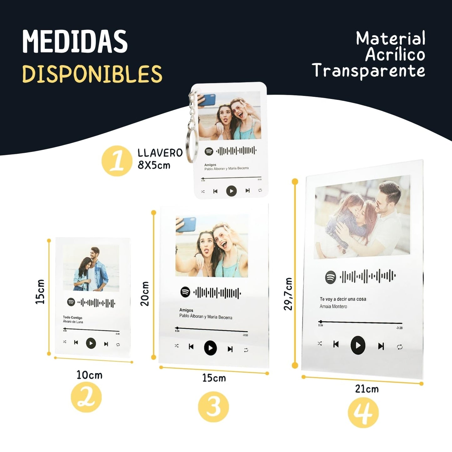Llavero Spotify – Escanea tu canción favorita