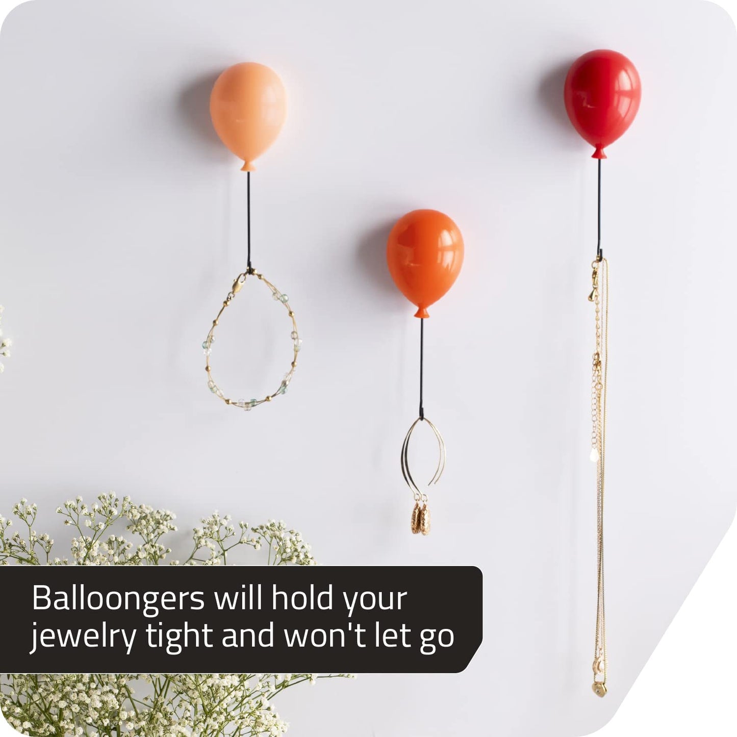 Balloongers – Ganchos para llaves con forma de globo