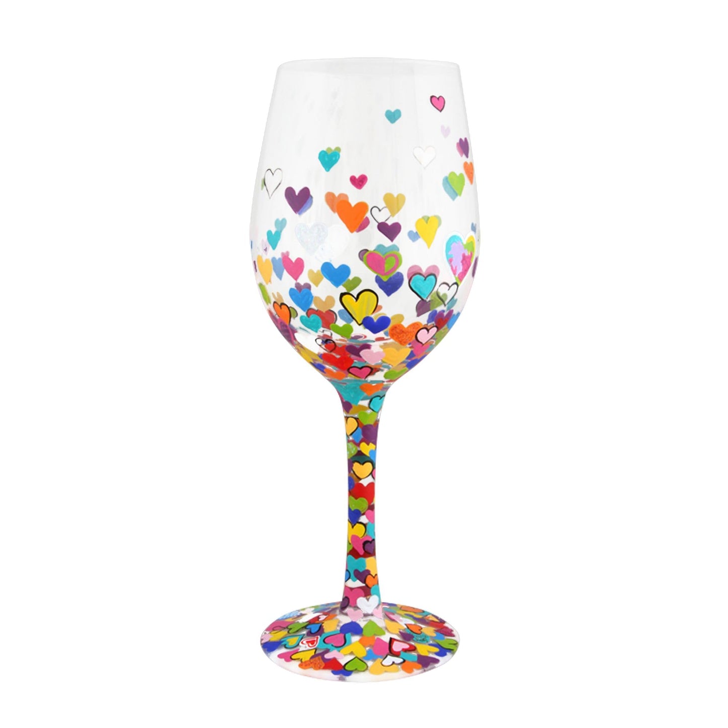 Copa con corazones Lolita – Diseño romántico multicolor