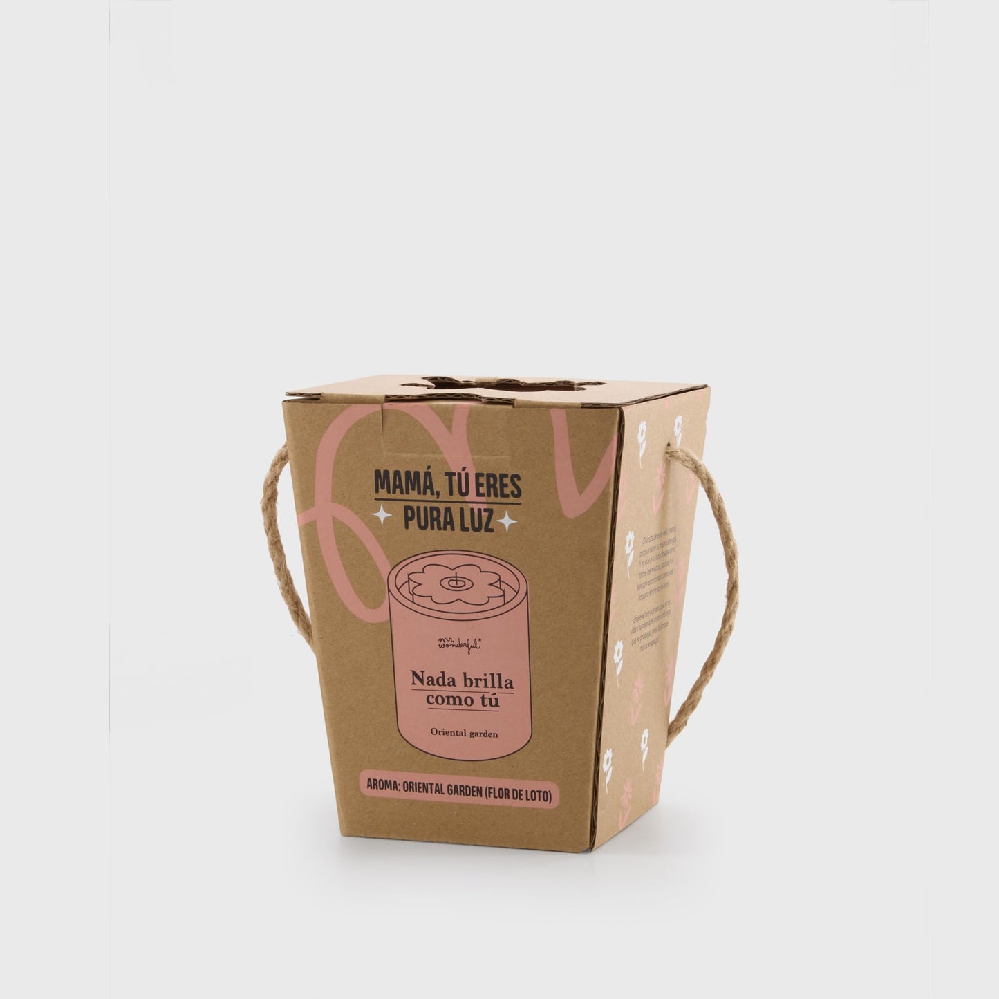Mr.Wonderful - Vela - Nada brilla como tú - Regalo Día de la Madre - Vela perfumada realizada en cera vegetal, recipiente de cerámica