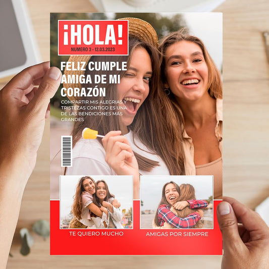 Placa personalizada estilo ¡Hola! – Tú, la estrella del día