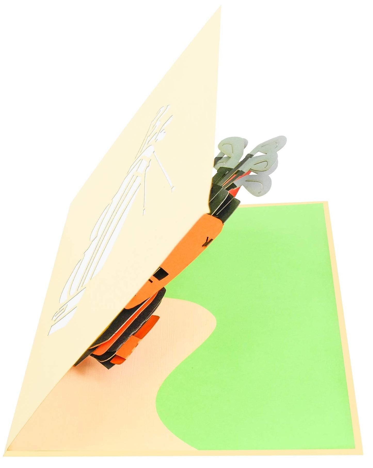 Tarjeta pop-up club de golf – Swing sorpresa en 3D
