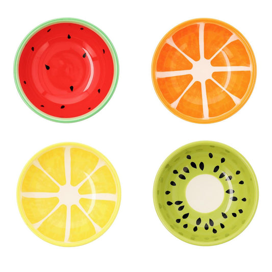 Set de 4 cuencos frutales  – Aperitivos con toque de color