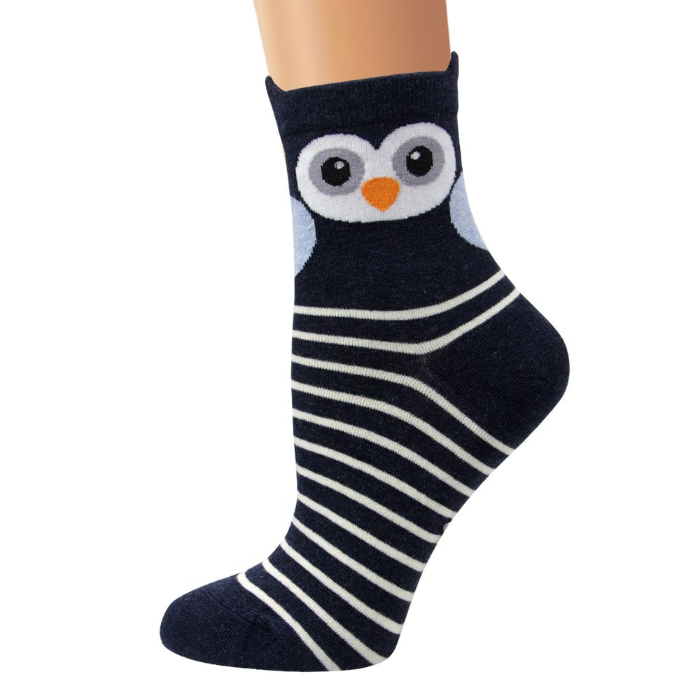Calcetines Owl Squad – Rayas, ojos y un vuelo de diversión