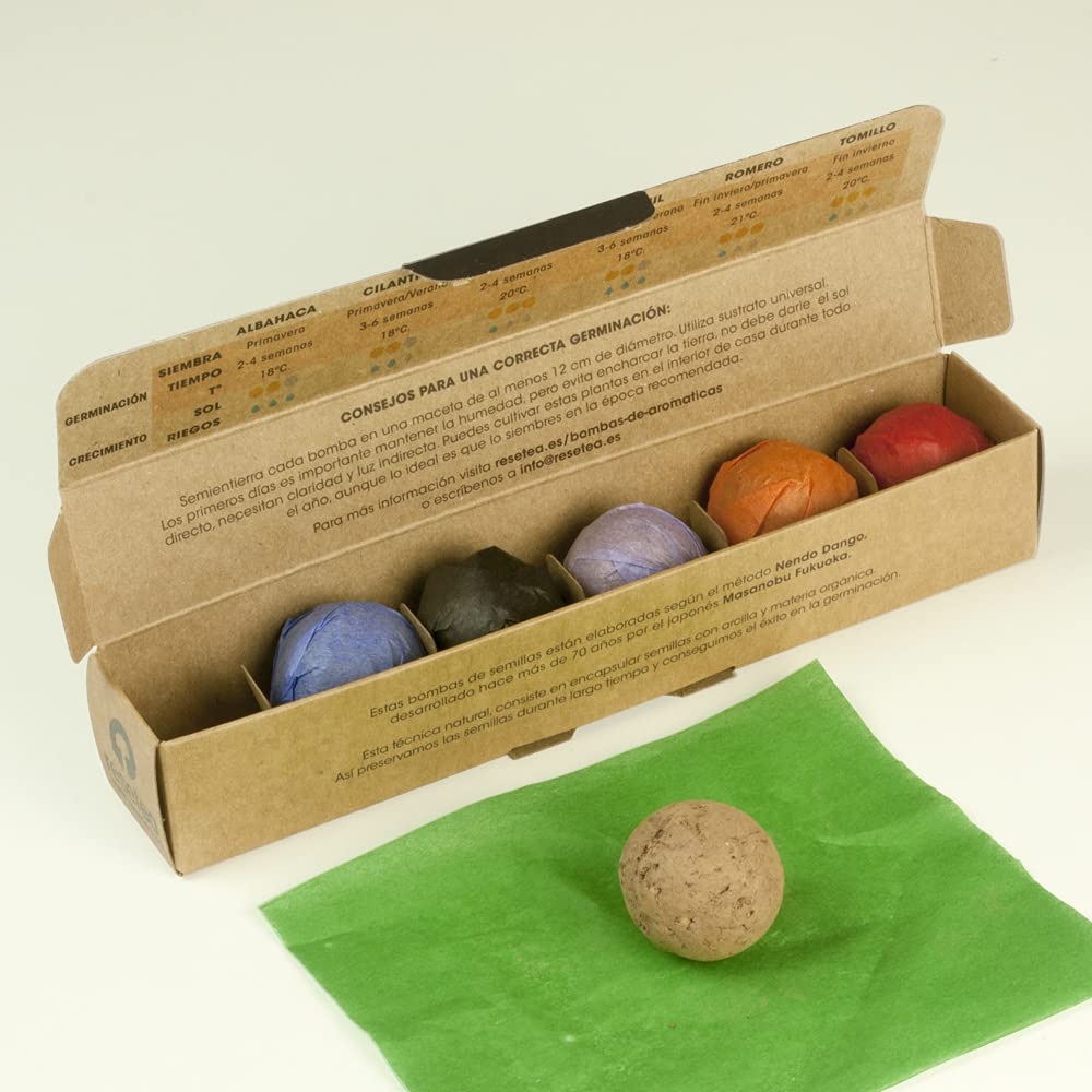 Bombas de hierbas aromáticas Resetea – Planta sabor en solo 20 días