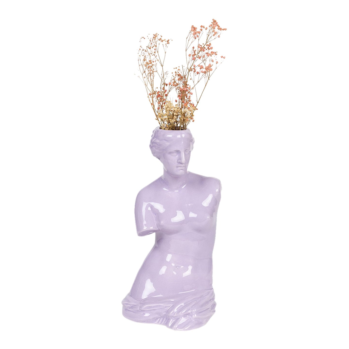 Jarrón Venus lila – Flores con toque mitológico