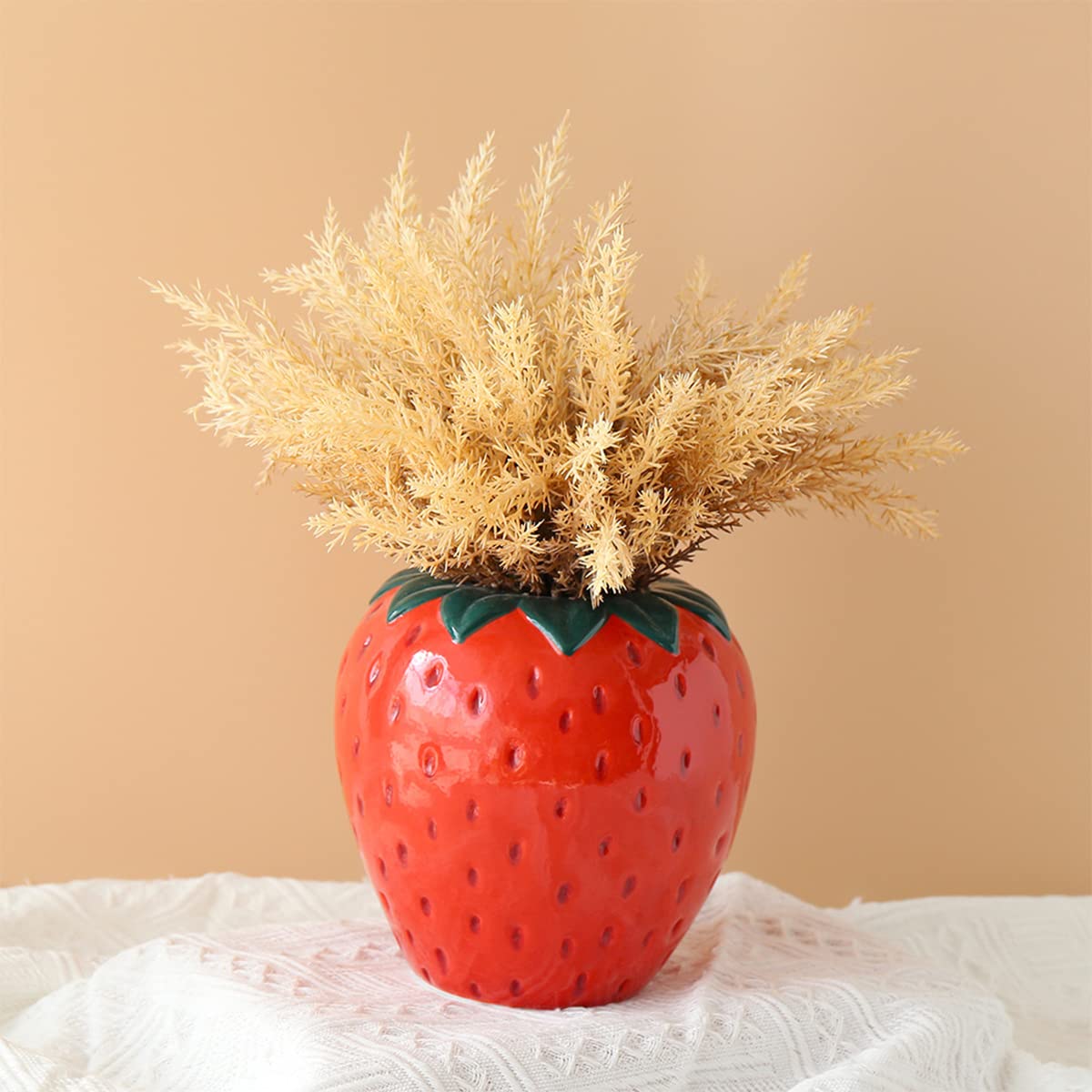 Florero fresa – Un toque dulce y decorativo para tu salón