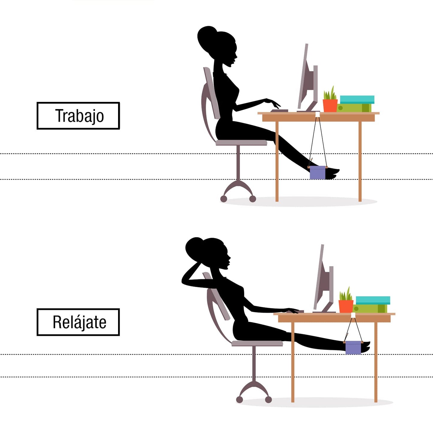 Hamaca de pies – Descansa mientras trabajas
