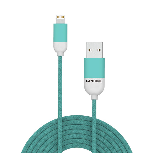 Cable Lightning iPhone Pantone – Turquesa para móviles que brillan