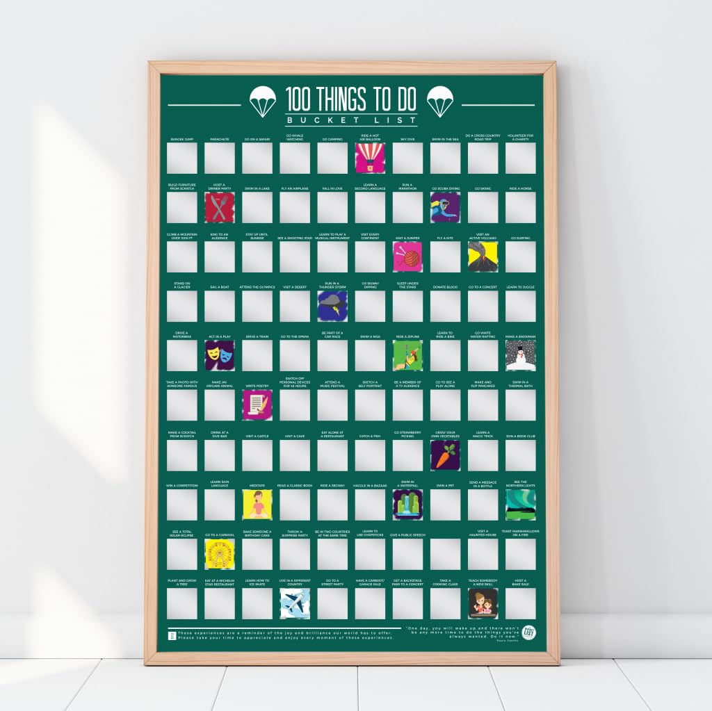 Póster 100 retos – Rasca y sal de la rutina