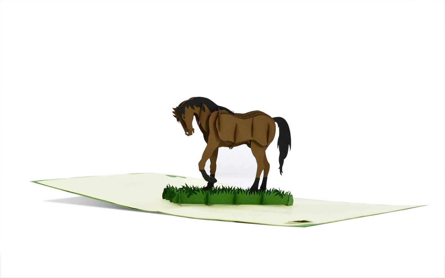 Tarjeta caballo 3D – Un trote que deja huella al abrirla