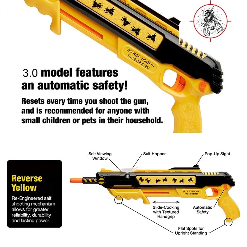 Rifle de sal antimoscas – Apunta, dispara y adiós insectos