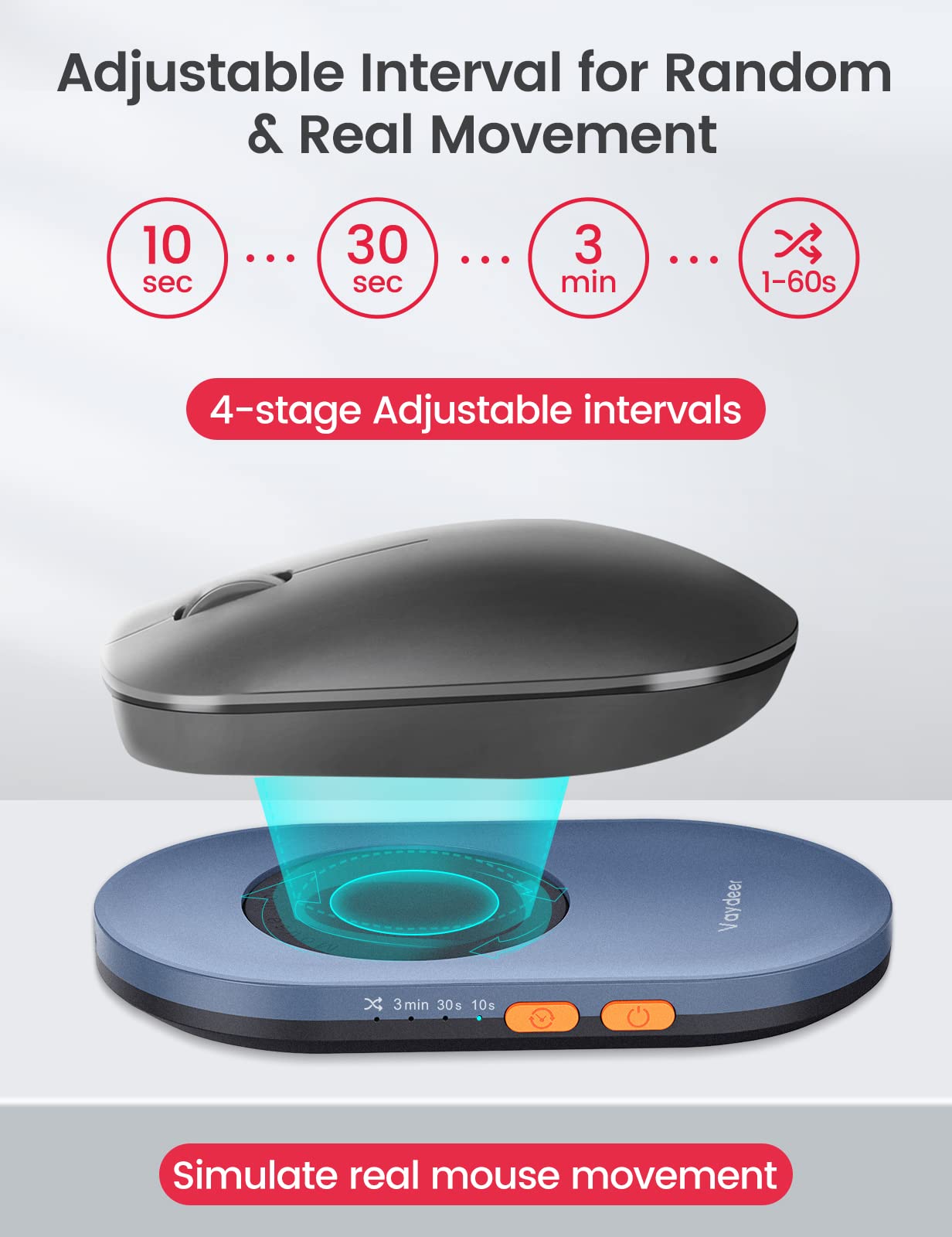 Simulador de movimiento para ratón – Ideal para teletrabajo sin interrupciones