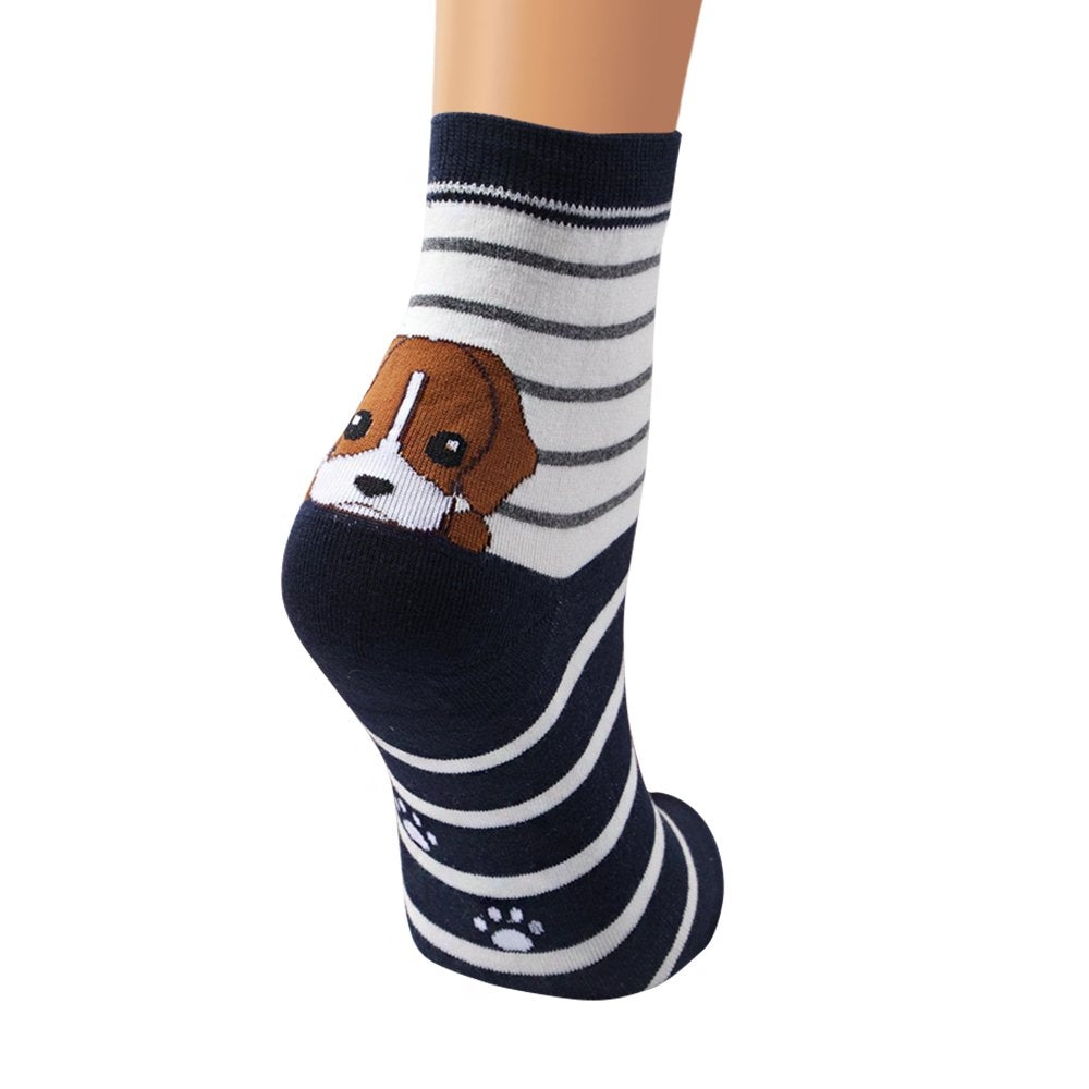 Setc calcetines perrunos – Calcetines con huellitas y perretes felices