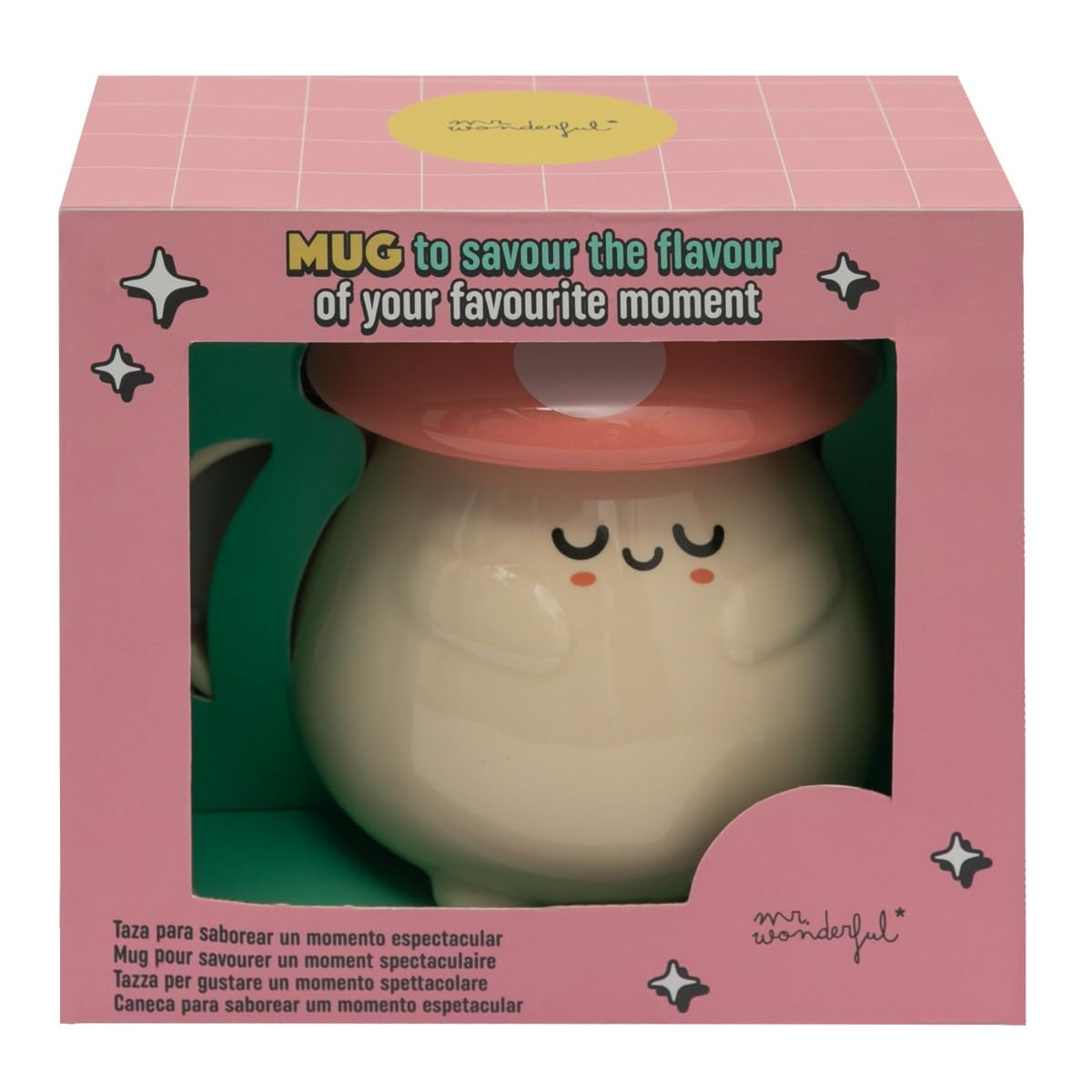 Taza hongo – Mr. Wonderful en 3D para sonrisas matutinas