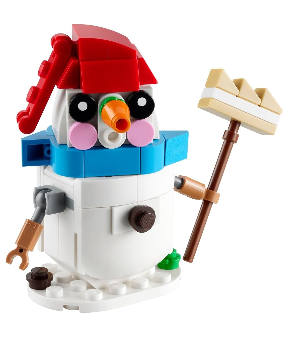 Muñeco de Nieve LEGO – Un clásico invernal con bufanda y escoba