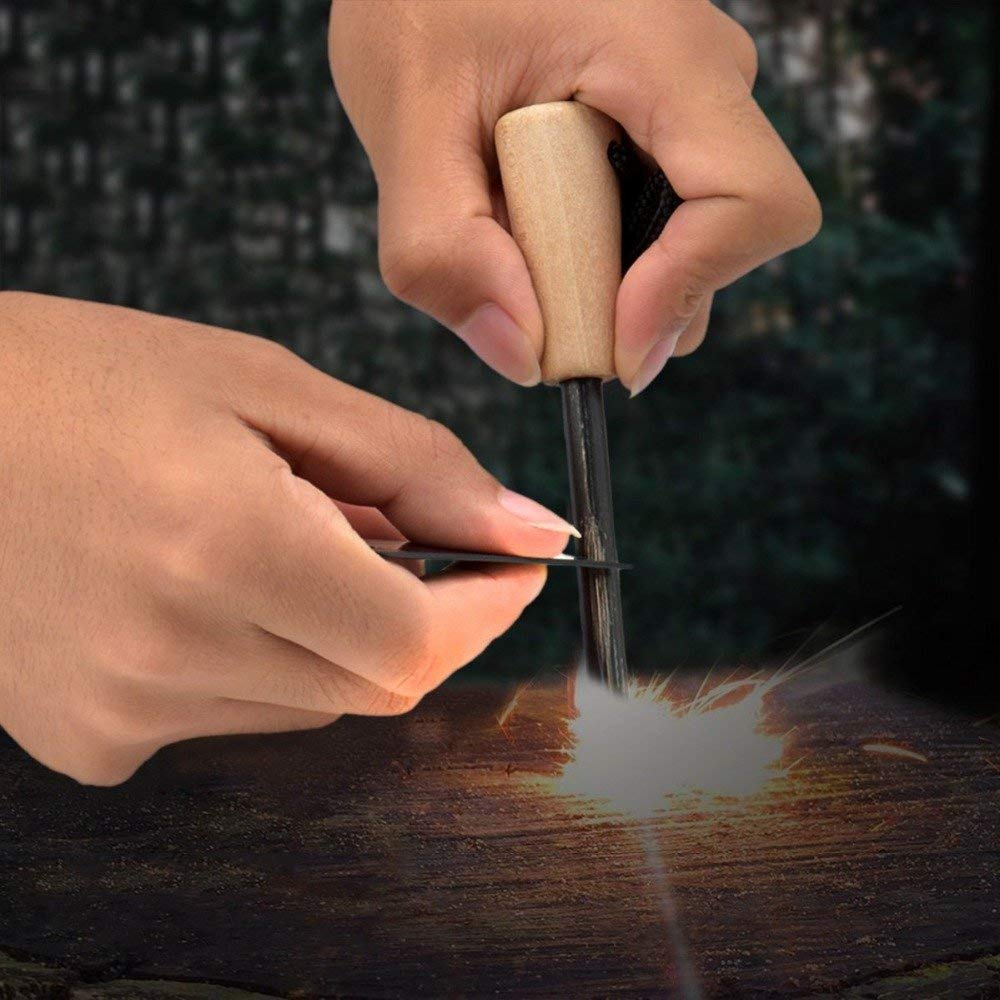 Pedernal de fuego mini – Supervivencia en un solo chispazo
