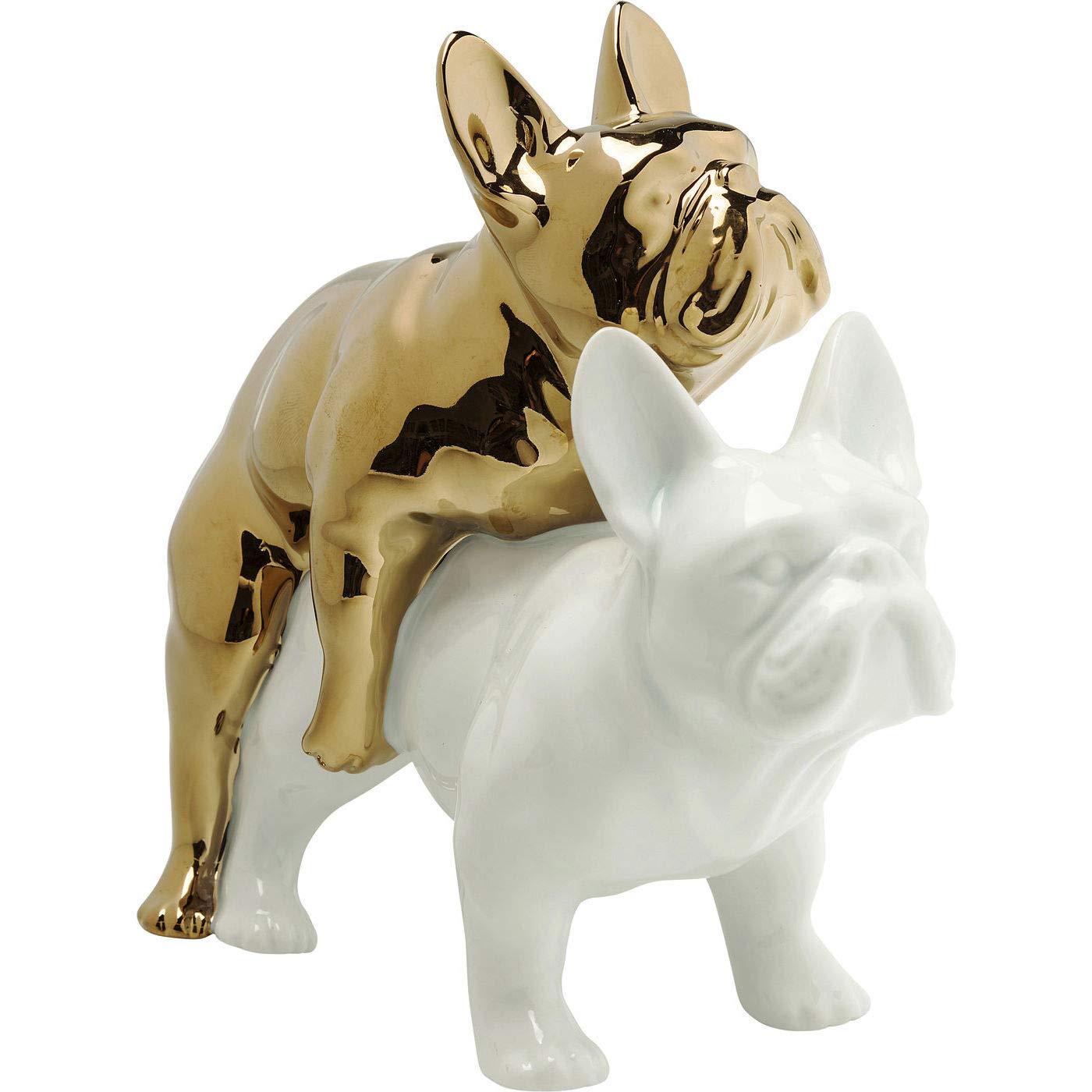 Bulldogs "abrazados" – Amor sin filtros en versión decorativa