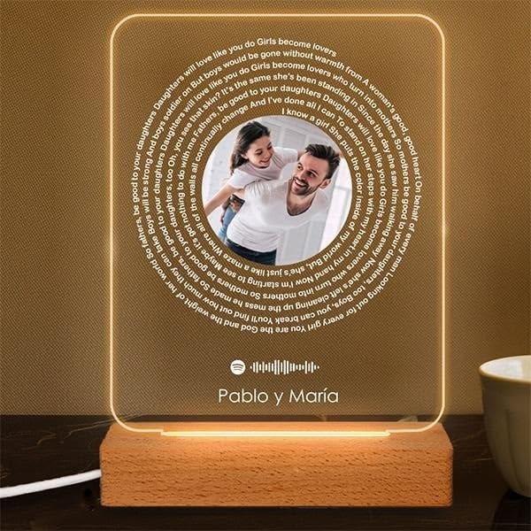 Placa con foto y canción personalizada – Tu banda sonora hecha regalo