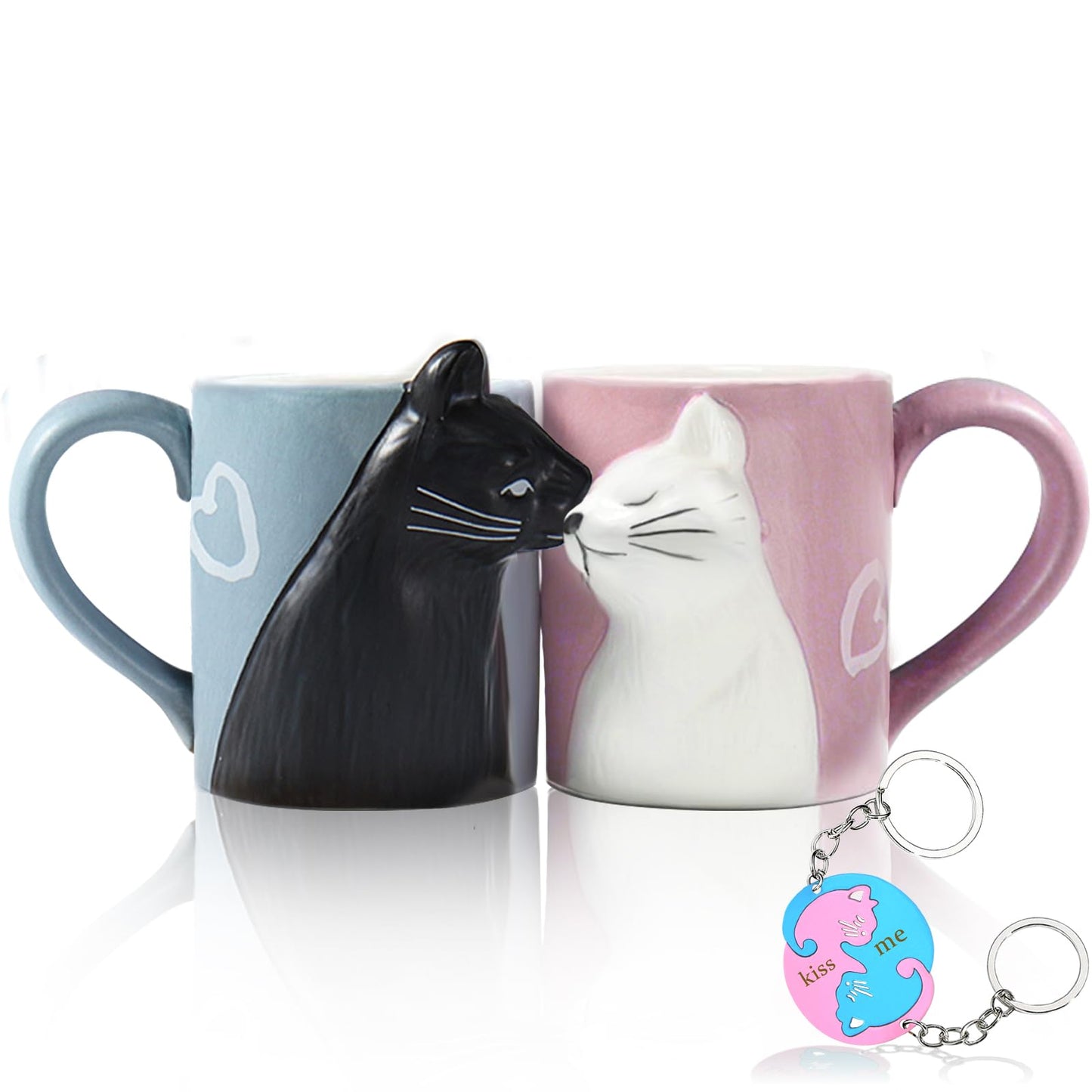 Tazas pareja gatos – Amor felino de porcelana