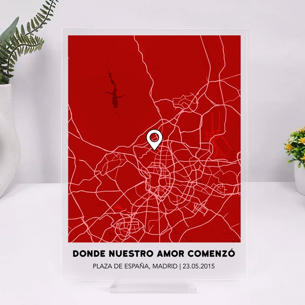Coordenadas del Amor – Mapa corazón personalizado