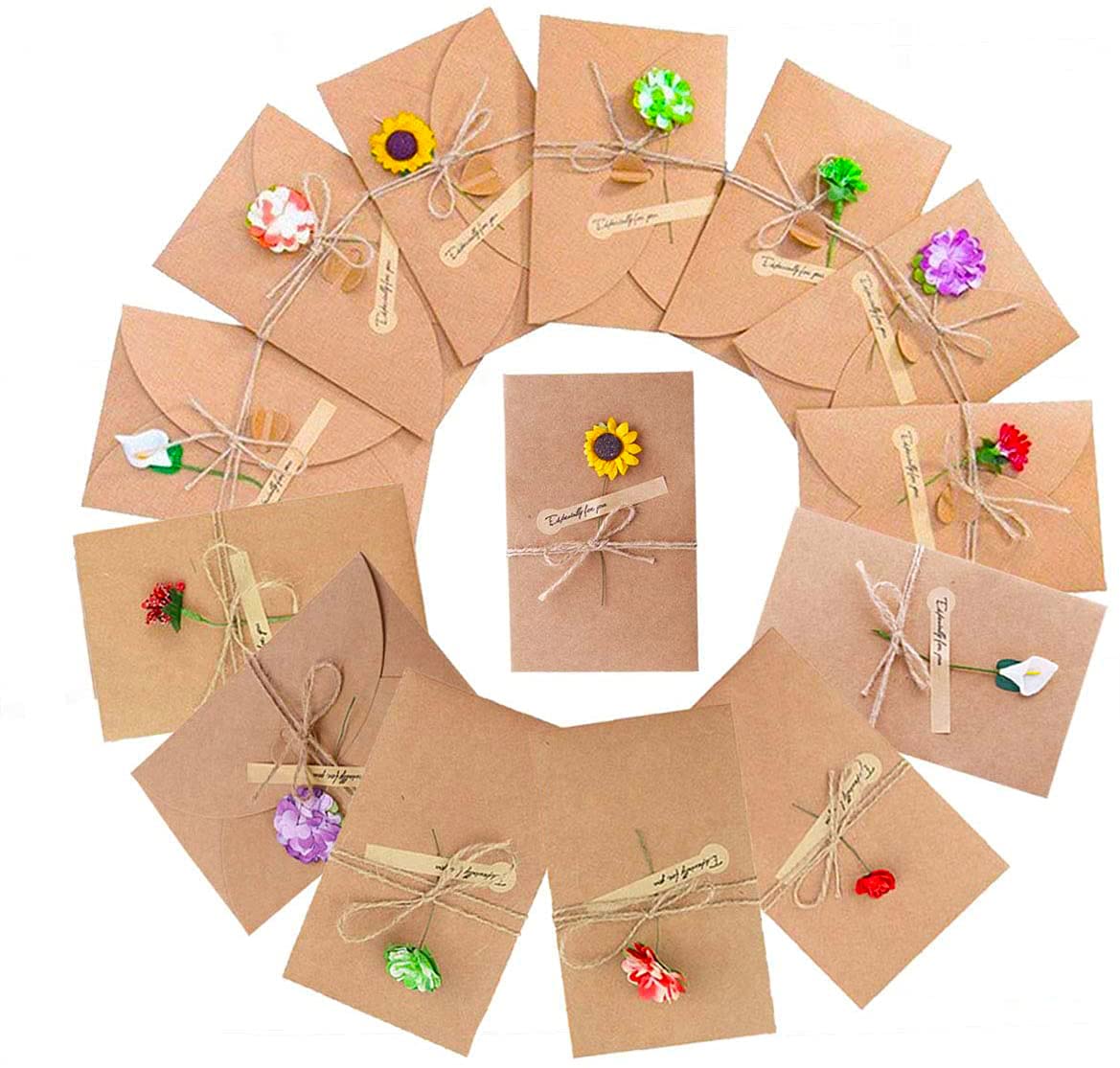 Felicidades en kraft– 20 tarjetas con estilo natural